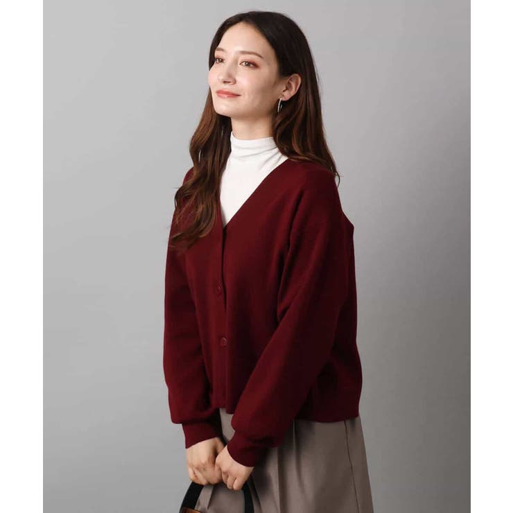 スムース編みVネックニットカーディガン/洗える | MK MICHEL KLEIN | 詳細画像16 