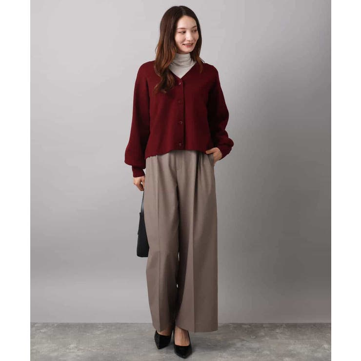 スムース編みVネックニットカーディガン/洗える | MK MICHEL KLEIN | 詳細画像17 