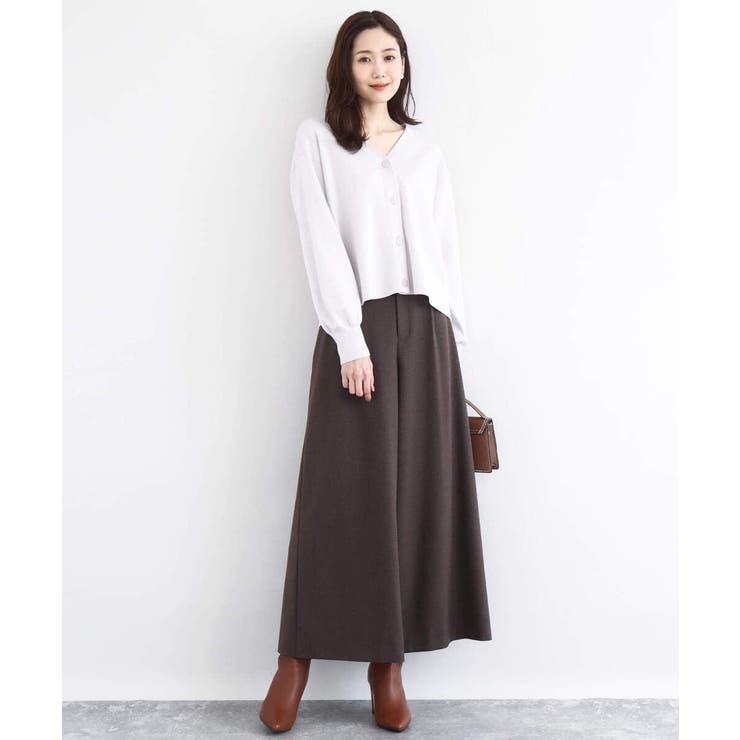 スムース編みVネックニットカーディガン/洗える | MK MICHEL KLEIN | 詳細画像2 