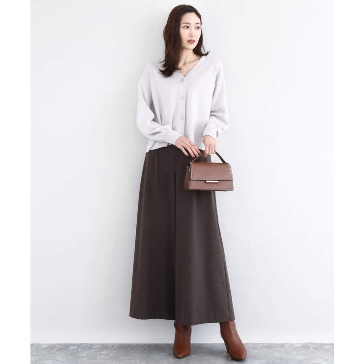 スムース編みVネックニットカーディガン/洗える | MK MICHEL KLEIN | 詳細画像3 