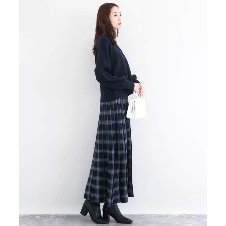 スムース編みVネックニットカーディガン/洗える | MK MICHEL KLEIN | 詳細画像6 