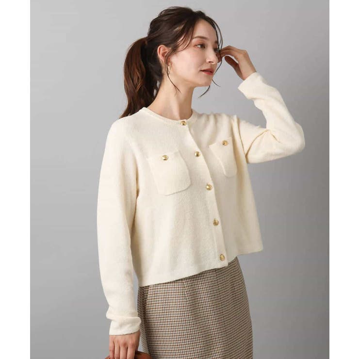 ミニブークレーカーディガン/洗える | MK MICHEL KLEIN | 詳細画像2 