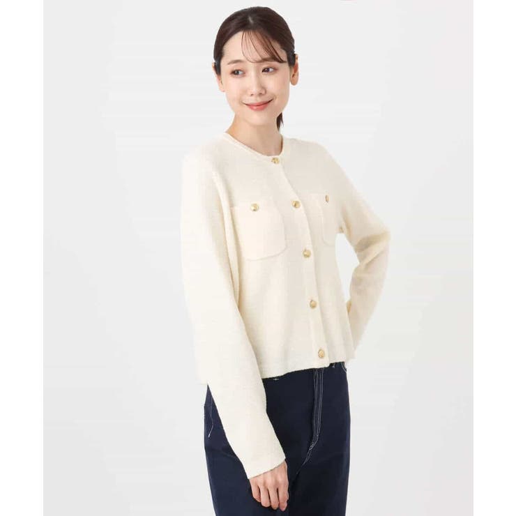 ミニブークレーカーディガン/洗える | MK MICHEL KLEIN | 詳細画像25 