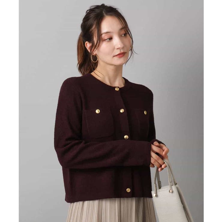 ミニブークレーカーディガン/洗える | MK MICHEL KLEIN | 詳細画像6 