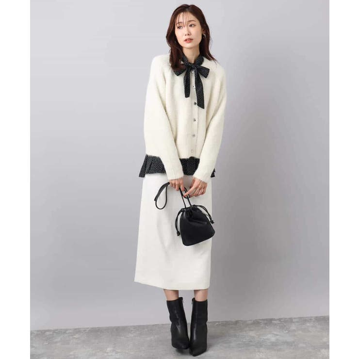 ヘアリーニットカーディガン/洗える | MK MICHEL KLEIN | 詳細画像3 