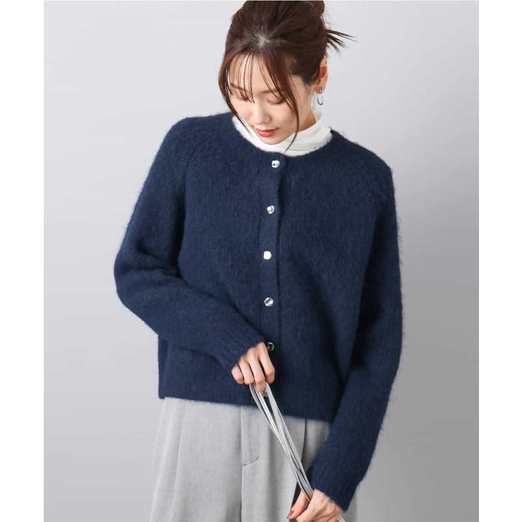 ヘアリーニットカーディガン/洗える | MK MICHEL KLEIN | 詳細画像6 