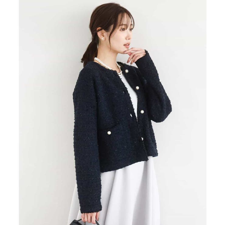 ニットツィードジャケット/洗える | MK MICHEL KLEIN | 詳細画像12 