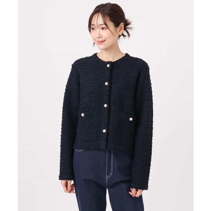 ニットツィードジャケット/洗える | MK MICHEL KLEIN | 詳細画像16 