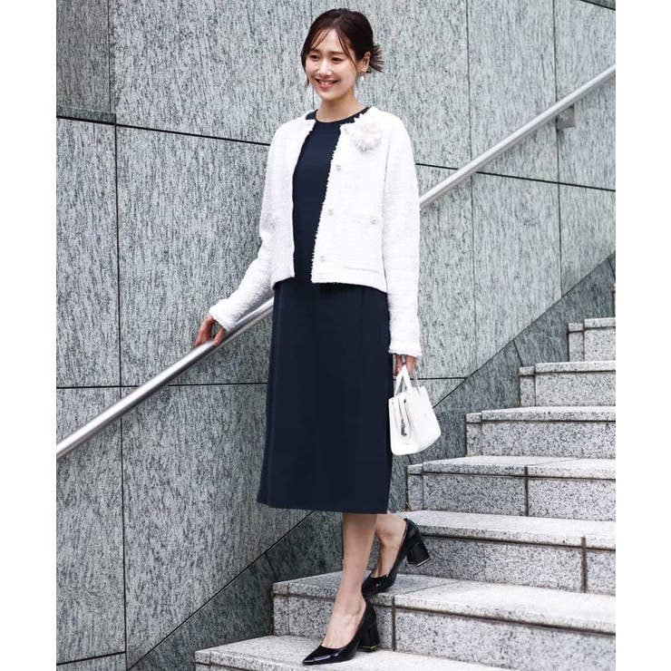 ニットツィードジャケット/洗える | MK MICHEL KLEIN | 詳細画像3 