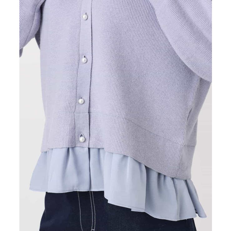 ペプラムデザインVネックニットカーディガン/洗える | MK MICHEL KLEIN | 詳細画像22 