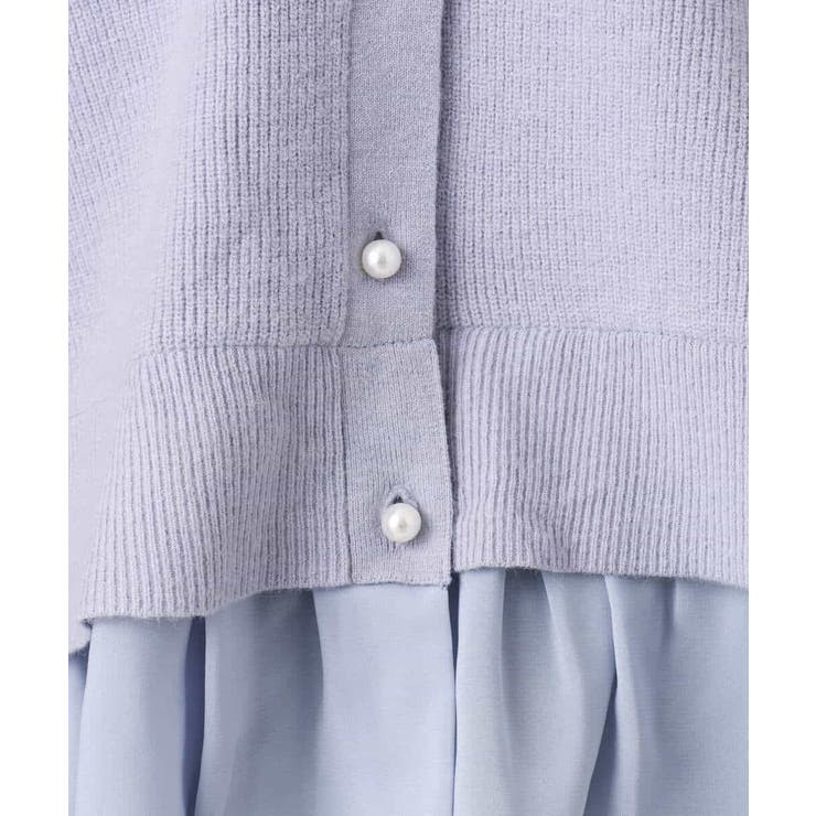 ペプラムデザインVネックニットカーディガン/洗える | MK MICHEL KLEIN | 詳細画像24 