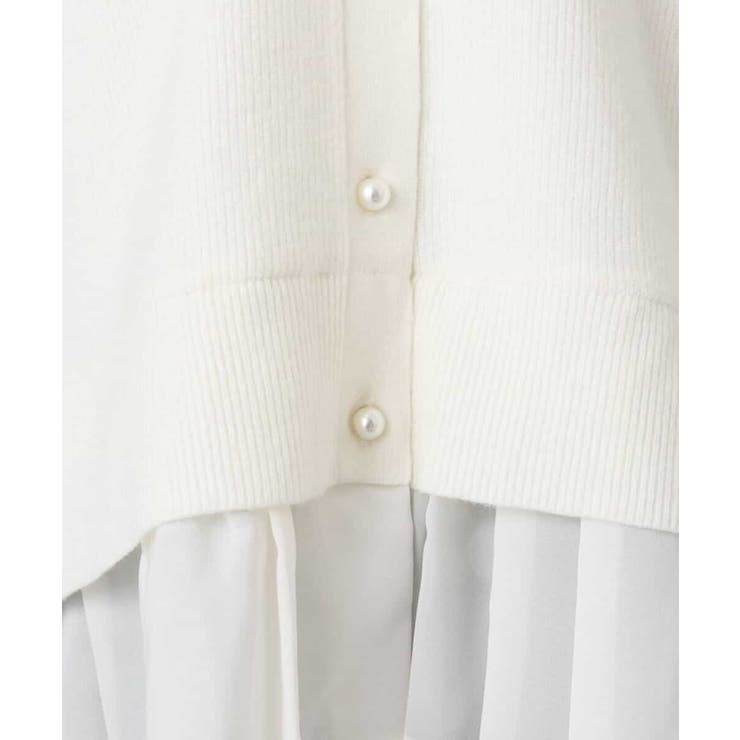 ペプラムデザインVネックニットカーディガン/洗える | MK MICHEL KLEIN | 詳細画像30 