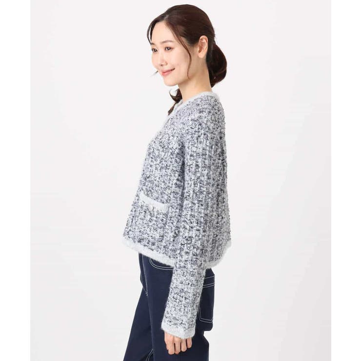 ツイードニットジャケット/洗える | MK MICHEL KLEIN | 詳細画像15 