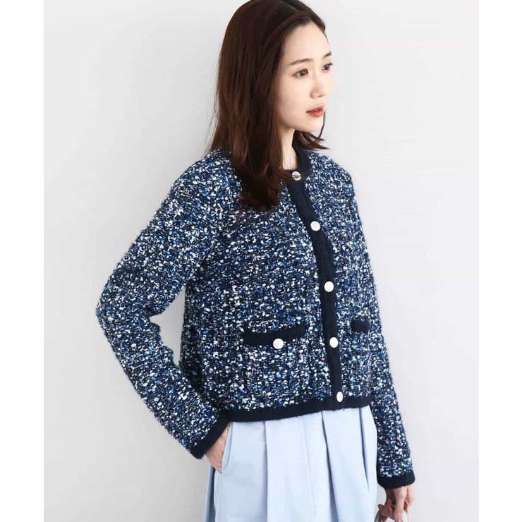 ツイードニットジャケット/洗える | MK MICHEL KLEIN | 詳細画像2 