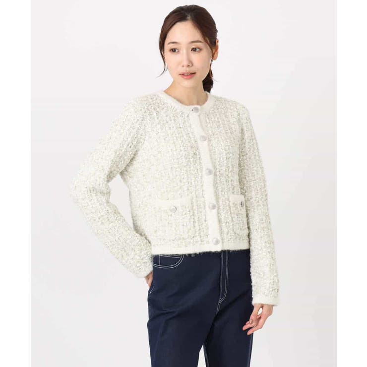 ツイードニットジャケット/洗える | MK MICHEL KLEIN | 詳細画像22 