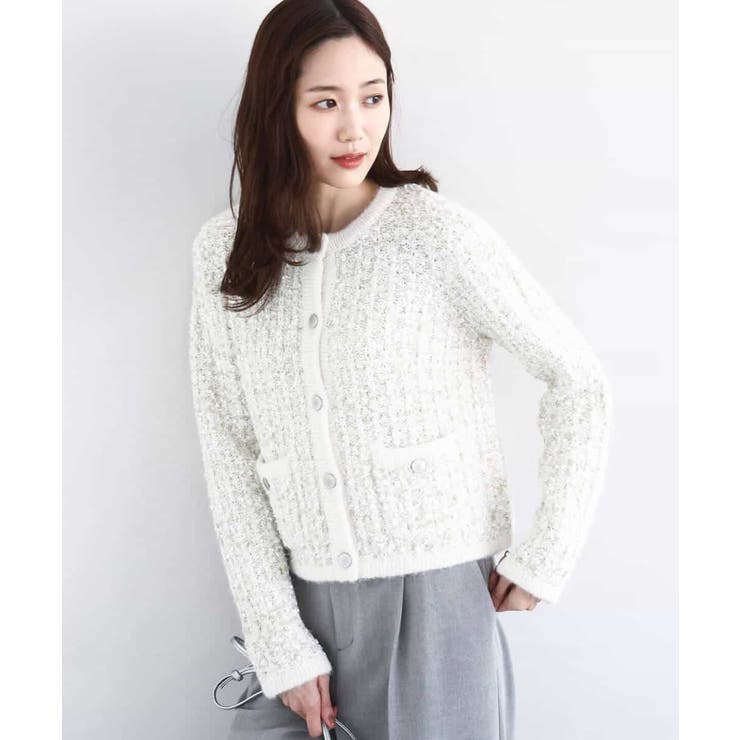 ツイードニットジャケット/洗える | MK MICHEL KLEIN | 詳細画像6 