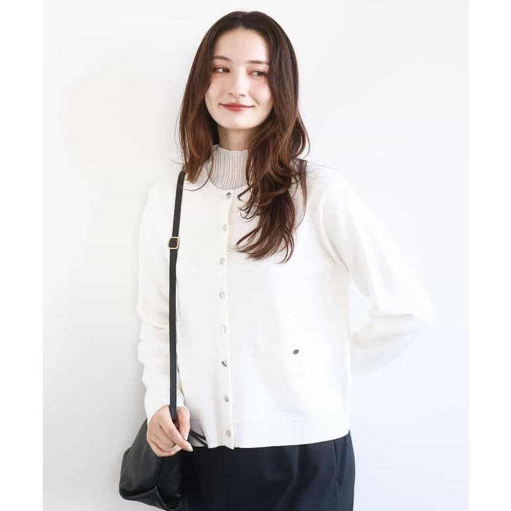 ジャケットライクニットカーディガン/洗える | MK MICHEL KLEIN | 詳細画像2 