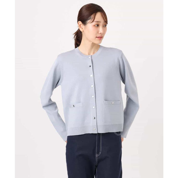 ジャケットライクニットカーディガン/洗える | MK MICHEL KLEIN | 詳細画像23 