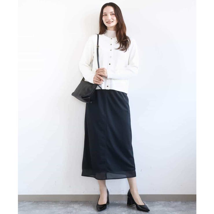 ジャケットライクニットカーディガン/洗える | MK MICHEL KLEIN | 詳細画像3 