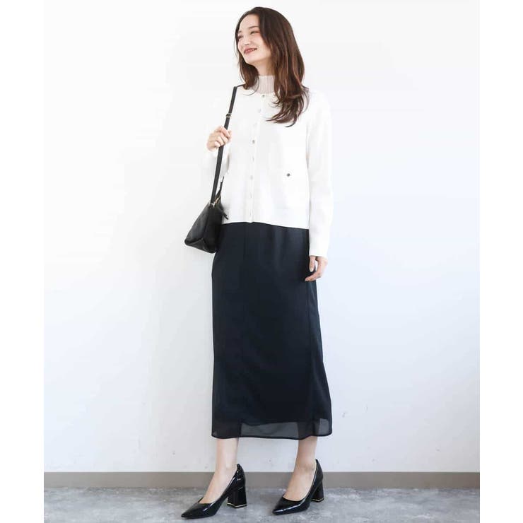 ジャケットライクニットカーディガン/洗える | MK MICHEL KLEIN | 詳細画像4 