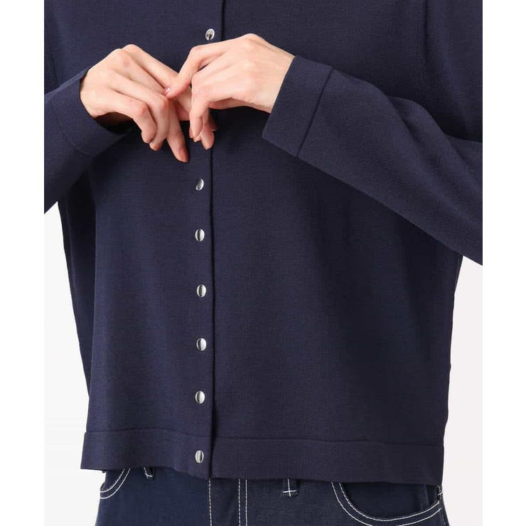 ドット釦ニットカーディガン/接触冷感/UVカット/洗える | MK MICHEL KLEIN | 詳細画像19 