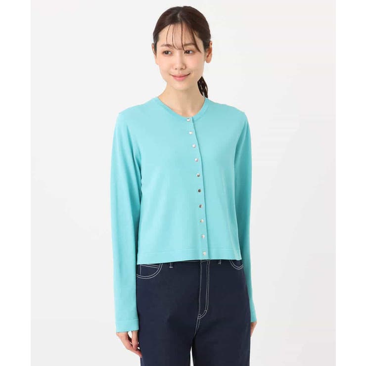 ドット釦ニットカーディガン/接触冷感/UVカット/洗える | MK MICHEL KLEIN | 詳細画像21 