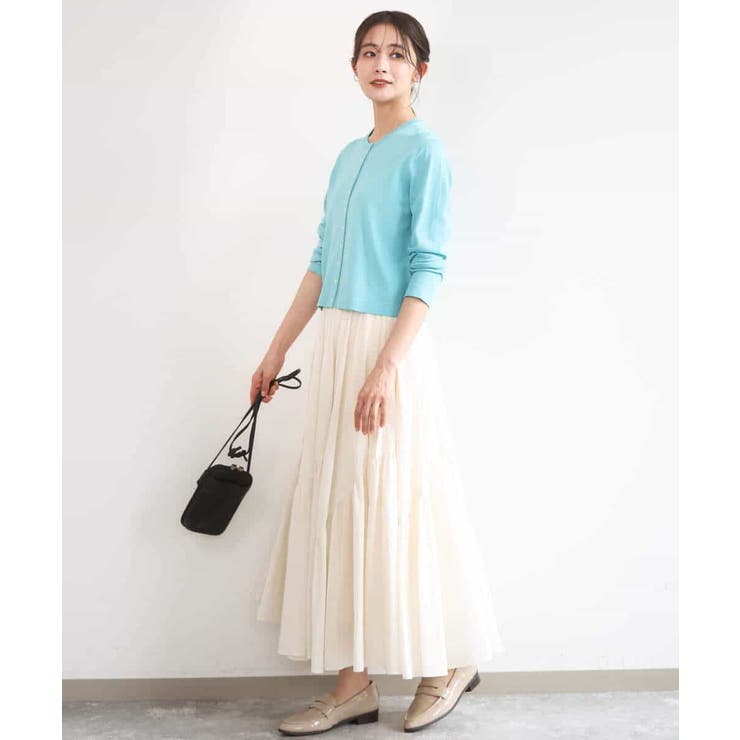 ドット釦ニットカーディガン/接触冷感/UVカット/洗える | MK MICHEL KLEIN | 詳細画像3 