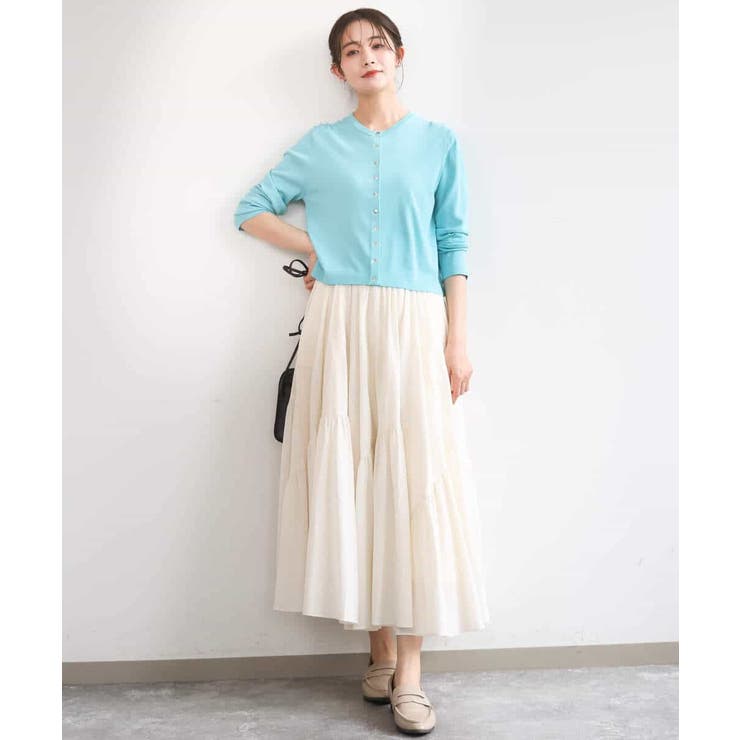 ドット釦ニットカーディガン/接触冷感/UVカット/洗える | MK MICHEL KLEIN | 詳細画像5 