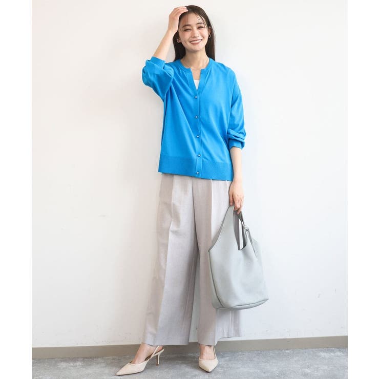 [UVカット/接触冷感/洗える]キーネックカーディガン | MK MICHEL KLEIN | 詳細画像11 