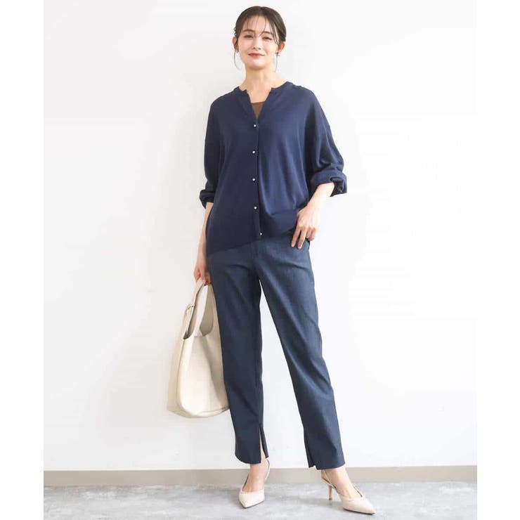 [UVカット/接触冷感/洗える]キーネックカーディガン | MK MICHEL KLEIN | 詳細画像3 