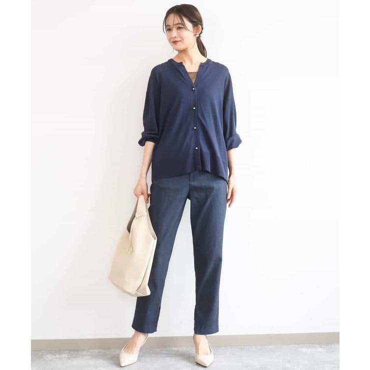 [UVカット/接触冷感/洗える]キーネックカーディガン | MK MICHEL KLEIN | 詳細画像4 