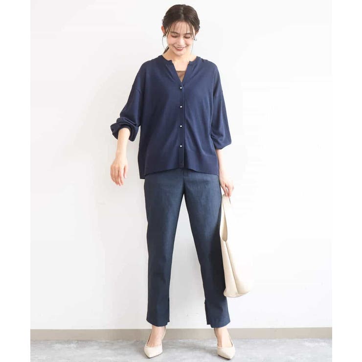 [UVカット/接触冷感/洗える]キーネックカーディガン | MK MICHEL KLEIN | 詳細画像5 