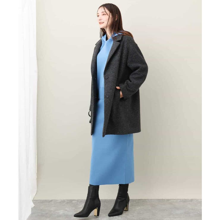 スライバーラメミドル丈コート[品番：ITKW0019207]｜MK MICHEL KLEIN