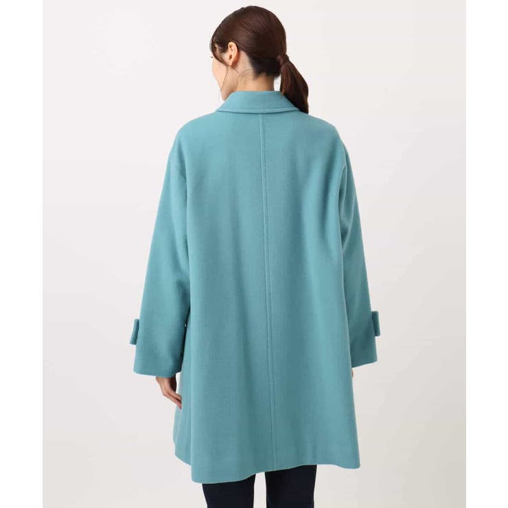 SUPER100'sウール スタンドカラーミドルコート | MK MICHEL KLEIN | 詳細画像25 