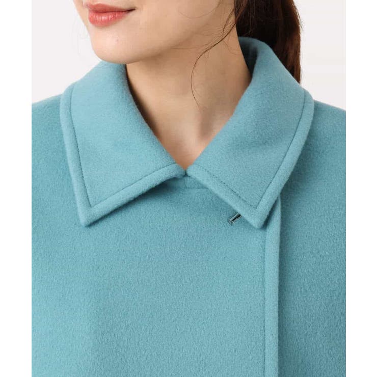 SUPER100'sウール スタンドカラーミドルコート | MK MICHEL KLEIN | 詳細画像26 