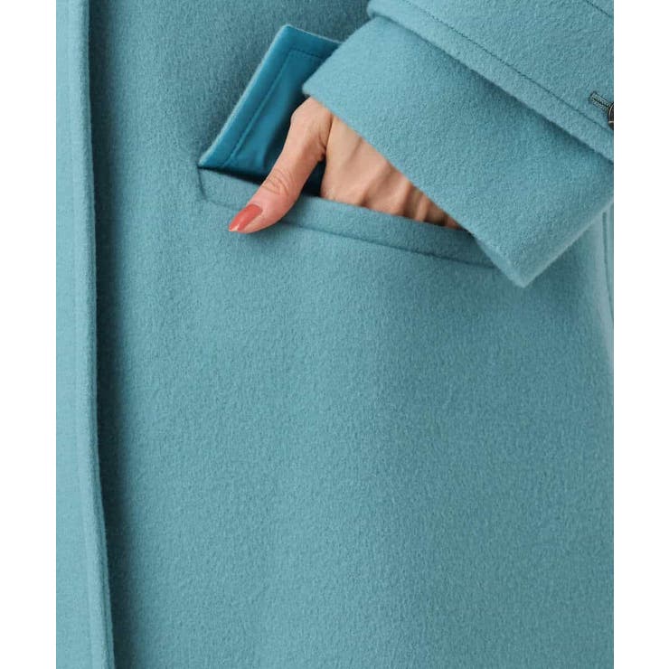 SUPER100'sウール スタンドカラーミドルコート | MK MICHEL KLEIN | 詳細画像28 