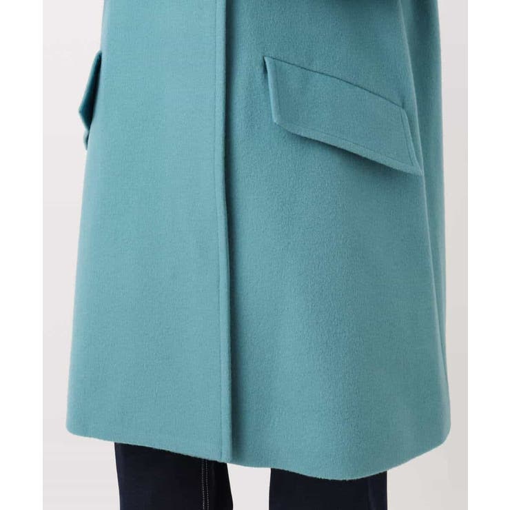 SUPER100'sウール スタンドカラーミドルコート | MK MICHEL KLEIN | 詳細画像29 