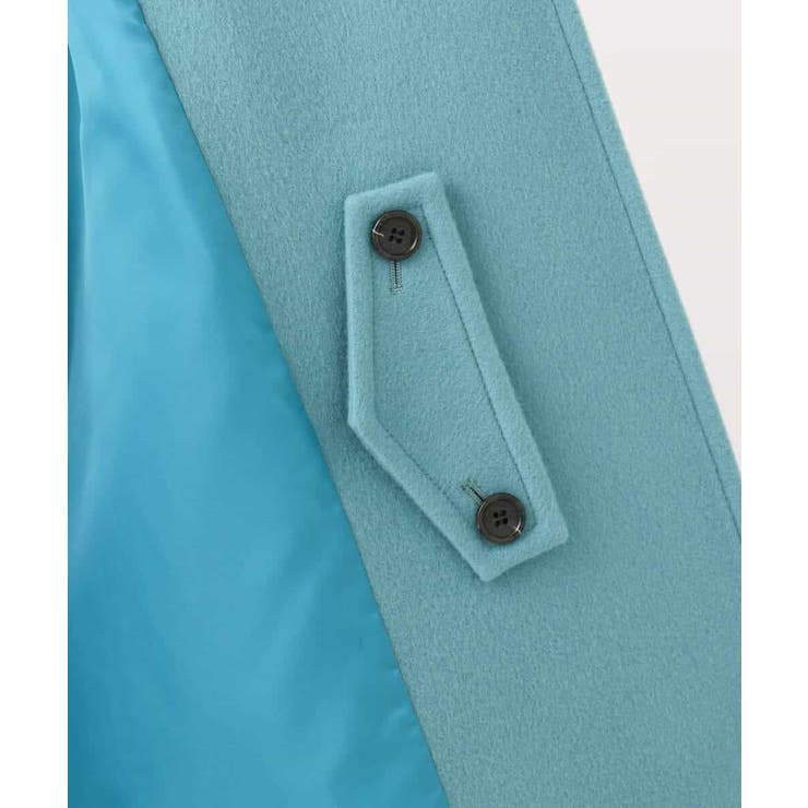 SUPER100'sウール スタンドカラーミドルコート | MK MICHEL KLEIN | 詳細画像35 