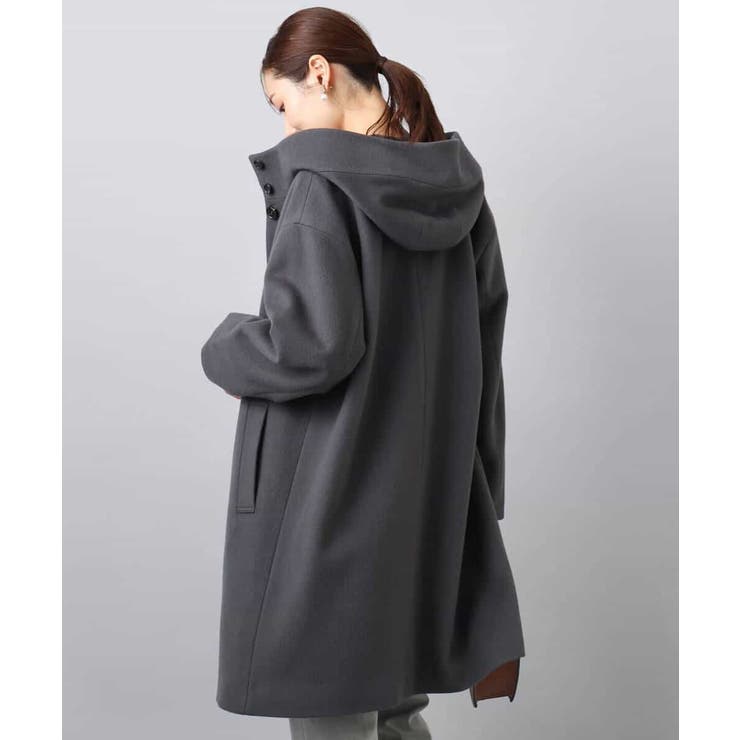 SUPER100'sウール フーデットミドルコート | MK MICHEL KLEIN | 詳細画像21 