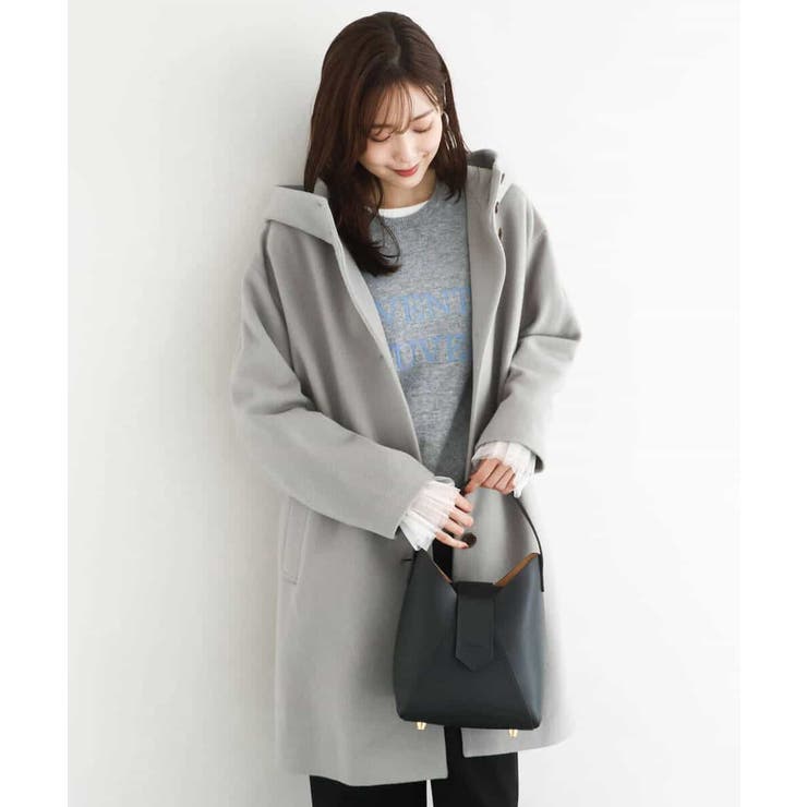 SUPER100'sウール フーデットミドルコート | MK MICHEL KLEIN | 詳細画像29 