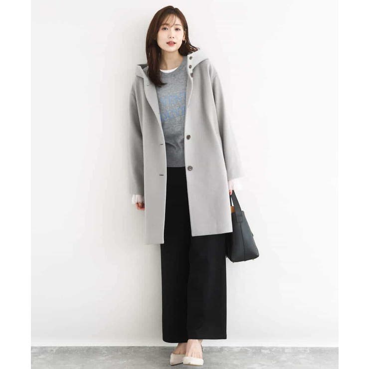 SUPER100'sウール フーデットミドルコート | MK MICHEL KLEIN | 詳細画像30 