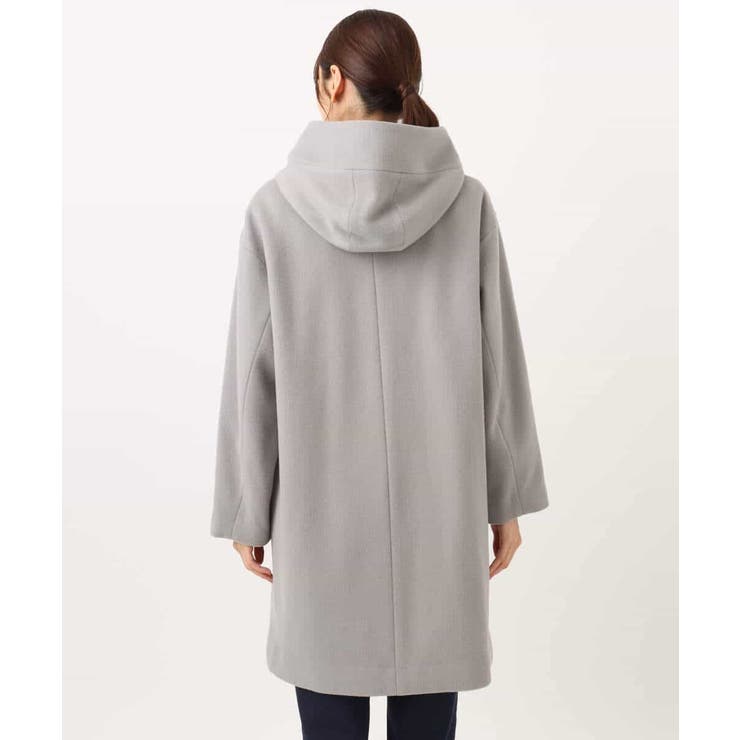 SUPER100'sウール フーデットミドルコート | MK MICHEL KLEIN | 詳細画像6 