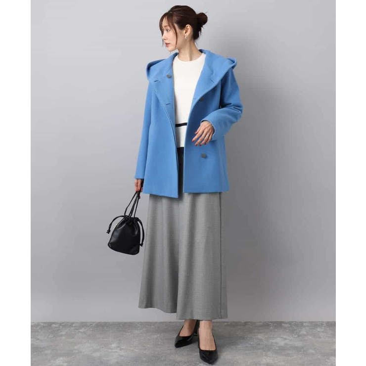 [超軽量]エアリアルウール ミドル丈フーデットコート | MK MICHEL KLEIN | 詳細画像10 