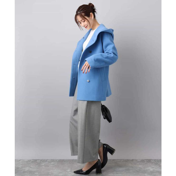 [超軽量]エアリアルウール ミドル丈フーデットコート | MK MICHEL KLEIN | 詳細画像11 