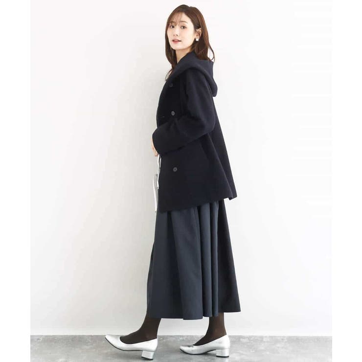 [超軽量]エアリアルウール ミドル丈フーデットコート | MK MICHEL KLEIN | 詳細画像8 