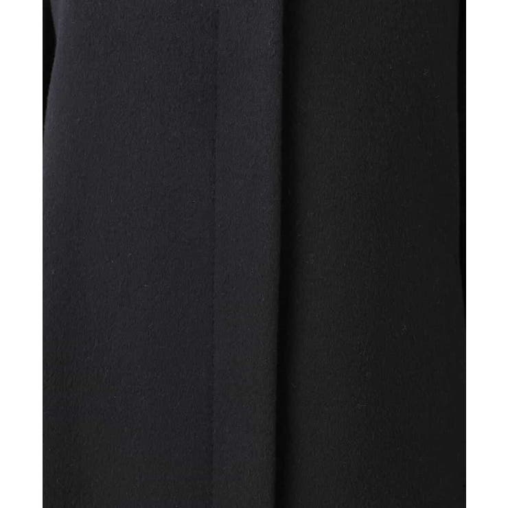 SUPER100sウール スタンドカラーロングコート | MK MICHEL KLEIN | 詳細画像23 