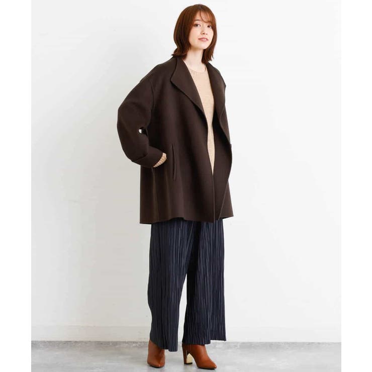 リバー仕立てウール混コート[品番：ITKW0004873]｜MK MICHEL KLEIN