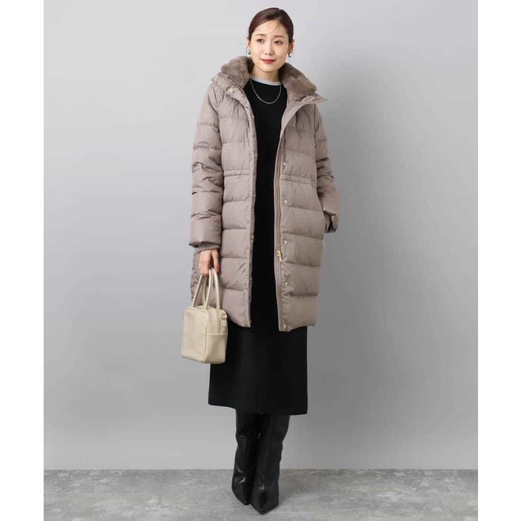 ベーシックタフタ ロングダウンコート/撥水加工 | MK MICHEL KLEIN | 詳細画像13 