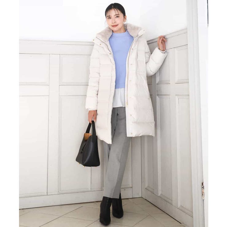 ベーシックタフタ ロングダウンコート/撥水加工 | MK MICHEL KLEIN | 詳細画像17 