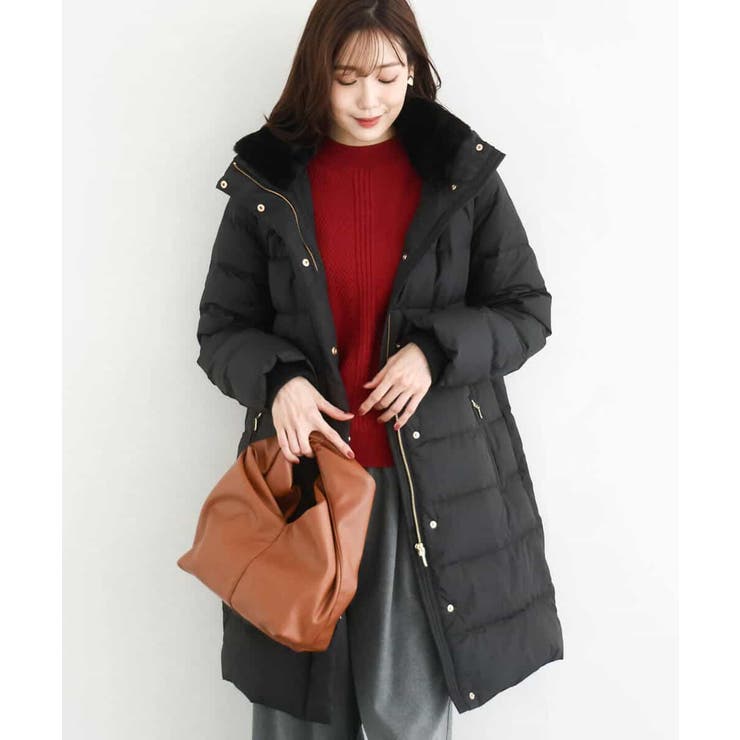 ベーシックタフタ ロングダウンコート/撥水加工 | MK MICHEL KLEIN | 詳細画像2 